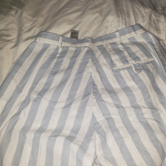 PS Sport Blue and white stripe pants with back pocket and two front pockets Size - Picture 2 of 7